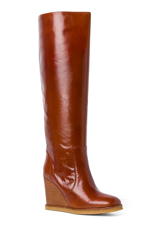 7_Wedge Boot MELONGENA Cow Leather image number 1