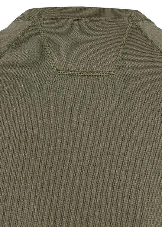 COTTON KNIT CREW NECK SWEATER image number 3