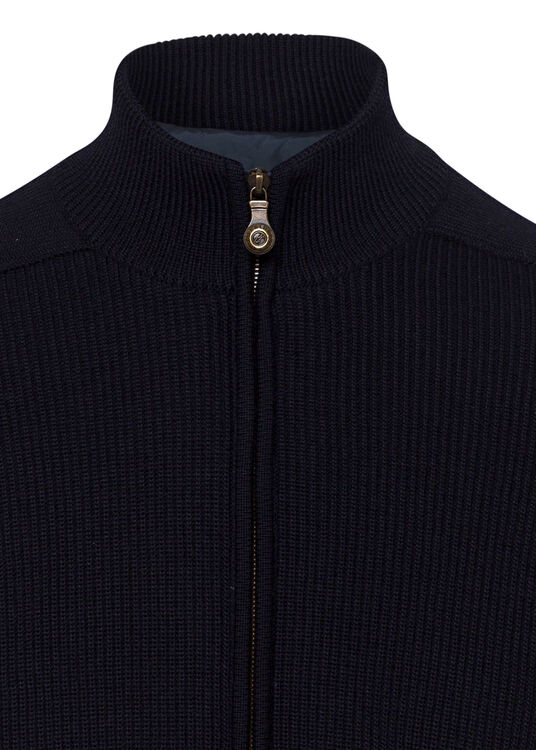 MEN'S KNITTED BLOUSON C.W. WOOL image number 2
