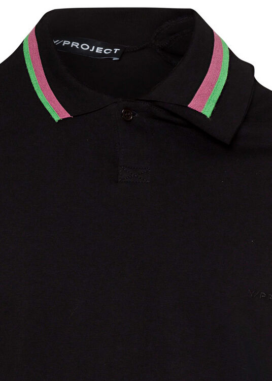THREE NECK LONG SLEEVE POLO image number 2