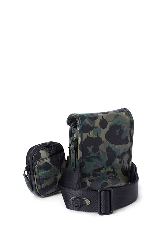 Charter North South Crossbody with Hybrid in Camo Print Leat image number 1