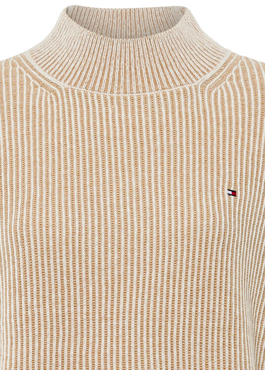 SOFTWOOL RIB MOCK-NK SWEATER image number 2