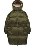 MIXED QUILTED LONG DOWN PUFFER