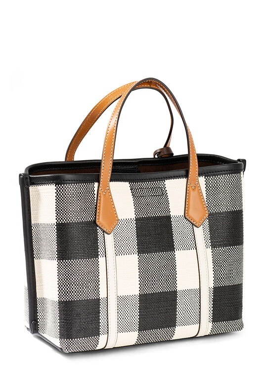 PERRY GINGHAM SMALL TRIPLE COMPARTMENT TOTE image number 1
