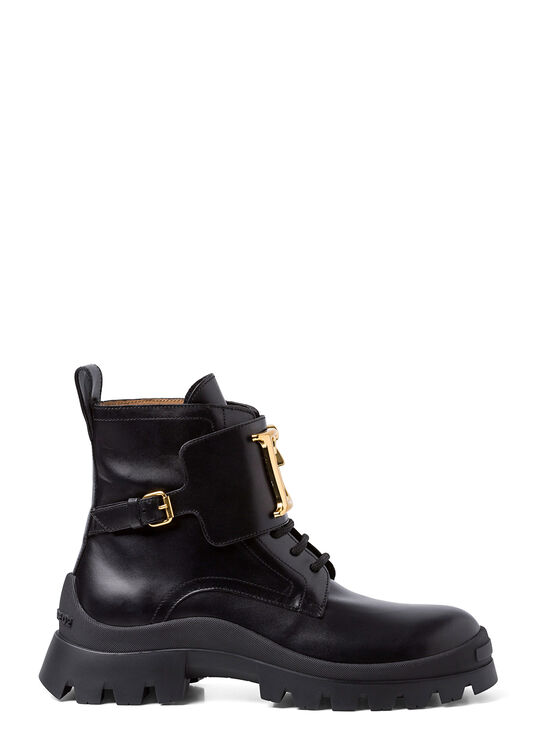 ANKLE BOOT WITH GOLDEN DETAILS image number 0