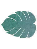Glass mat Monstera Leaf 14 x 12 cm HIPPO PASTEL GREEN