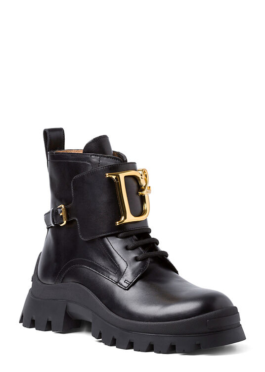 ANKLE BOOT WITH GOLDEN DETAILS image number 1