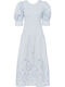 Broderie Anglaise Maxi Smock Dress