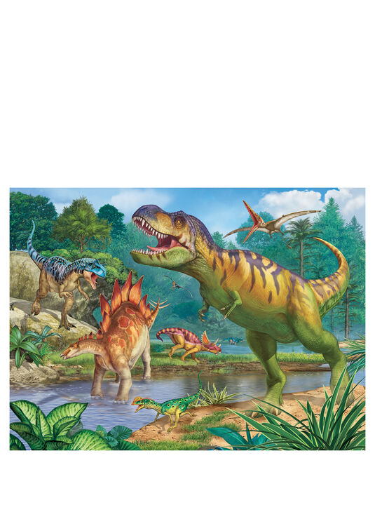 Welt der Dinosaurier, 100 Teile + Malbooklet image number 1