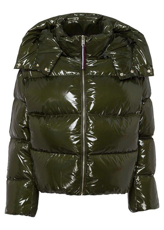 GLOSSY DOWN PUFFER JACKET image number 0