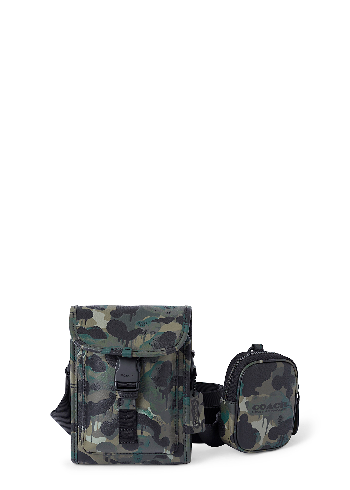 Charter North South Crossbody with Hybrid in Camo Print Leat image number 0