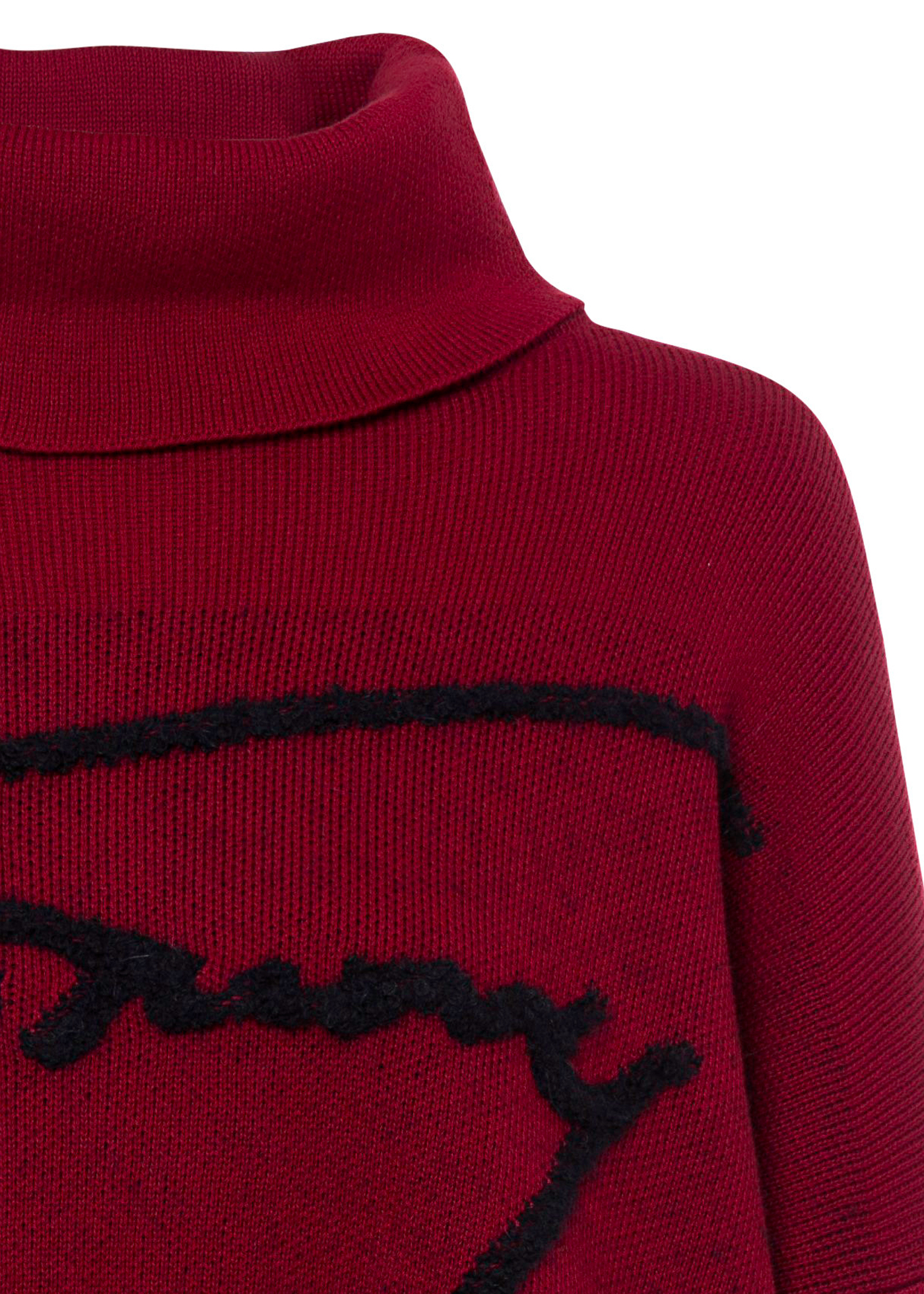 RELAXED TOMMY HIGH-NK SWEATER image number 2