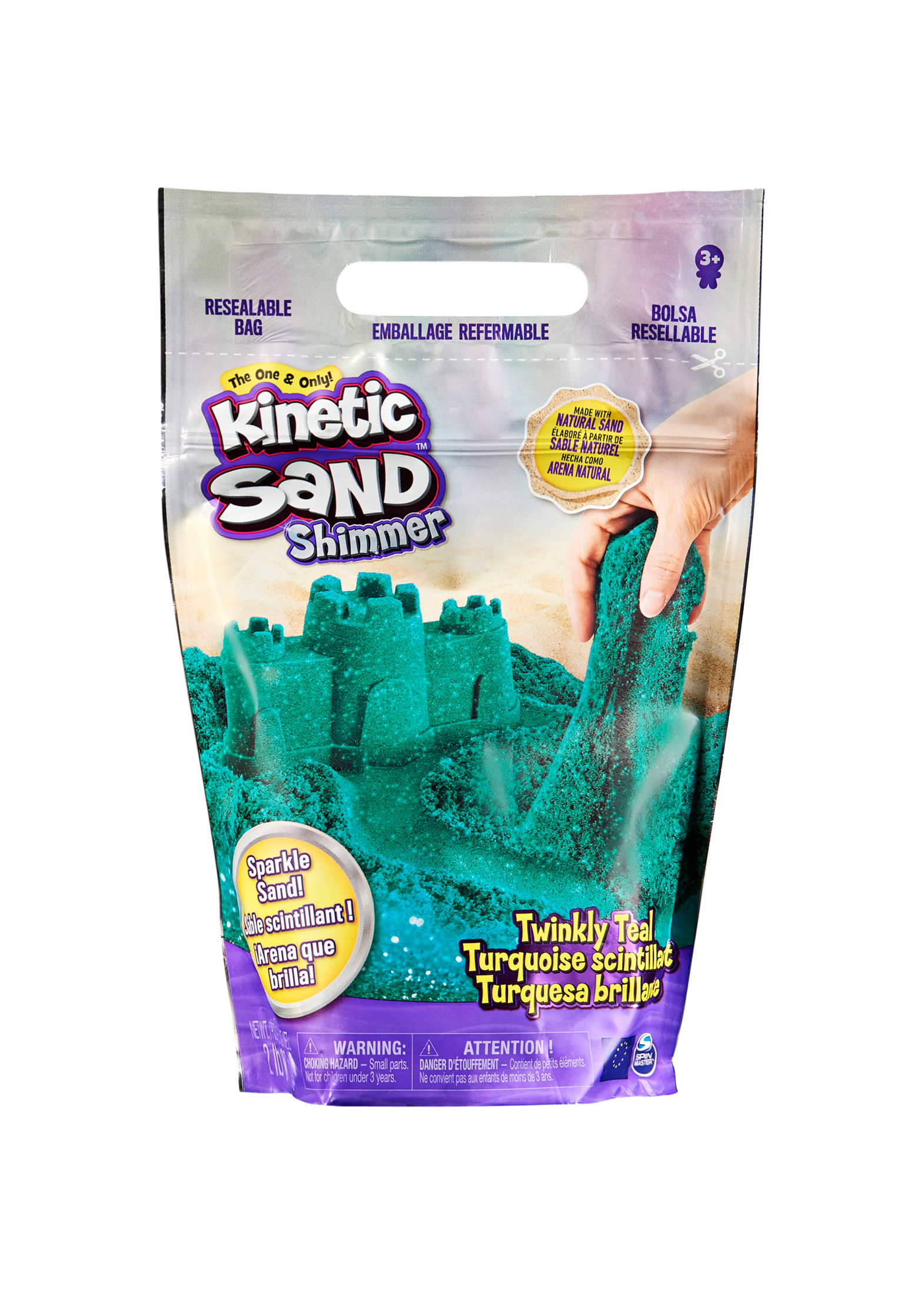 Kinetic Sand - Glitzer Sand Twinkly Teal 907 g image number 0
