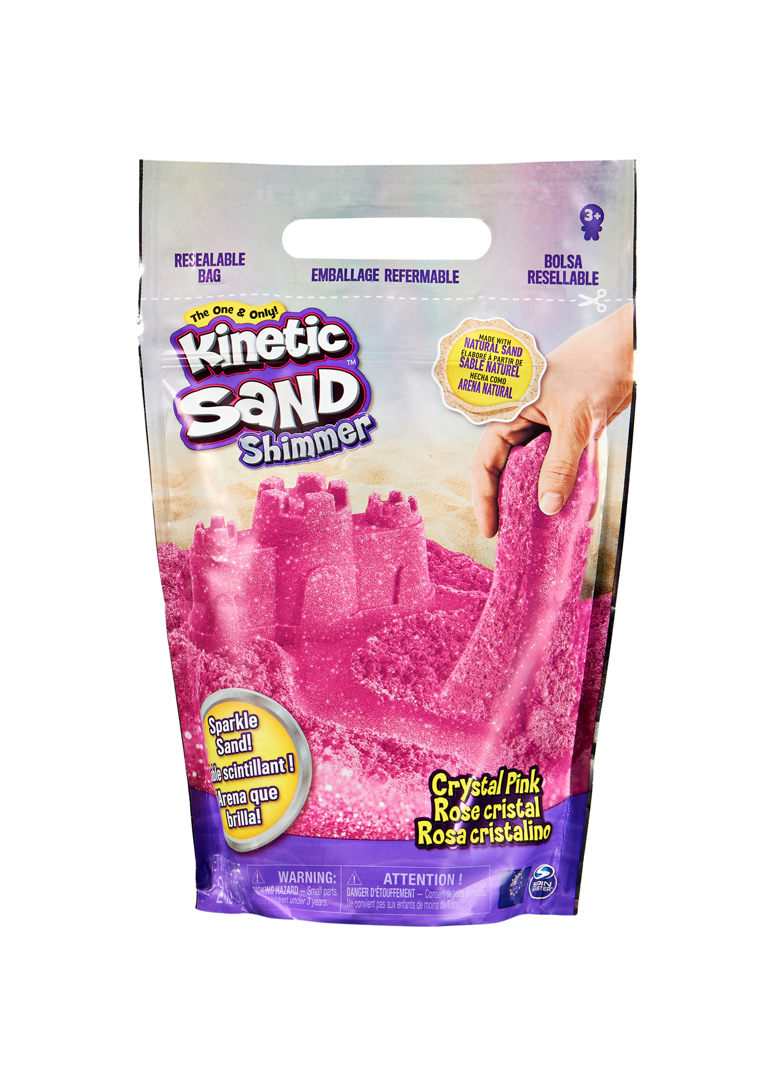 Kinetic Sand - Glitzer Sand Crystal Pink 907 g image number 0