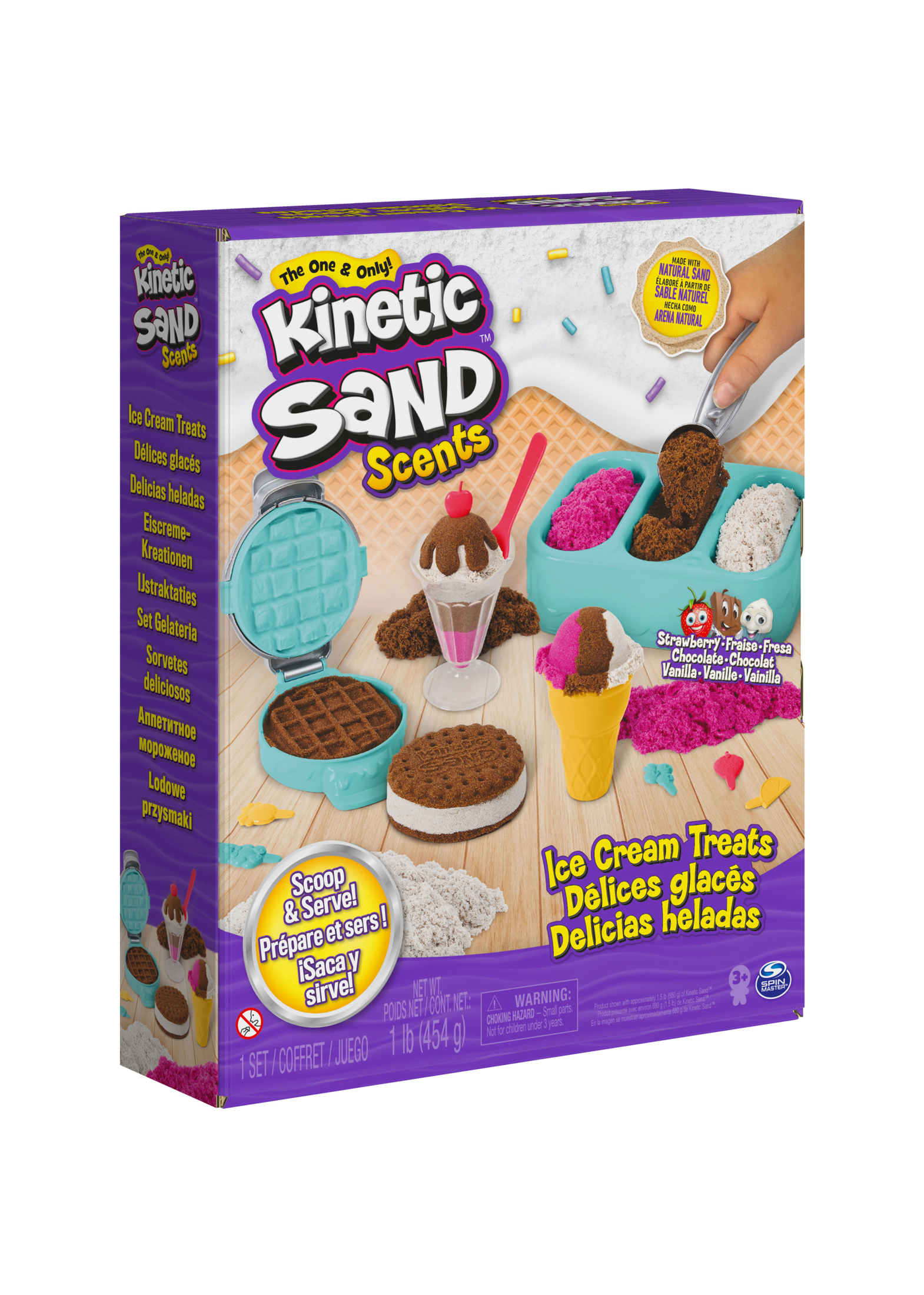 Kinetic Sand - Ice Cream Treats 454 g Duftsand image number 0
