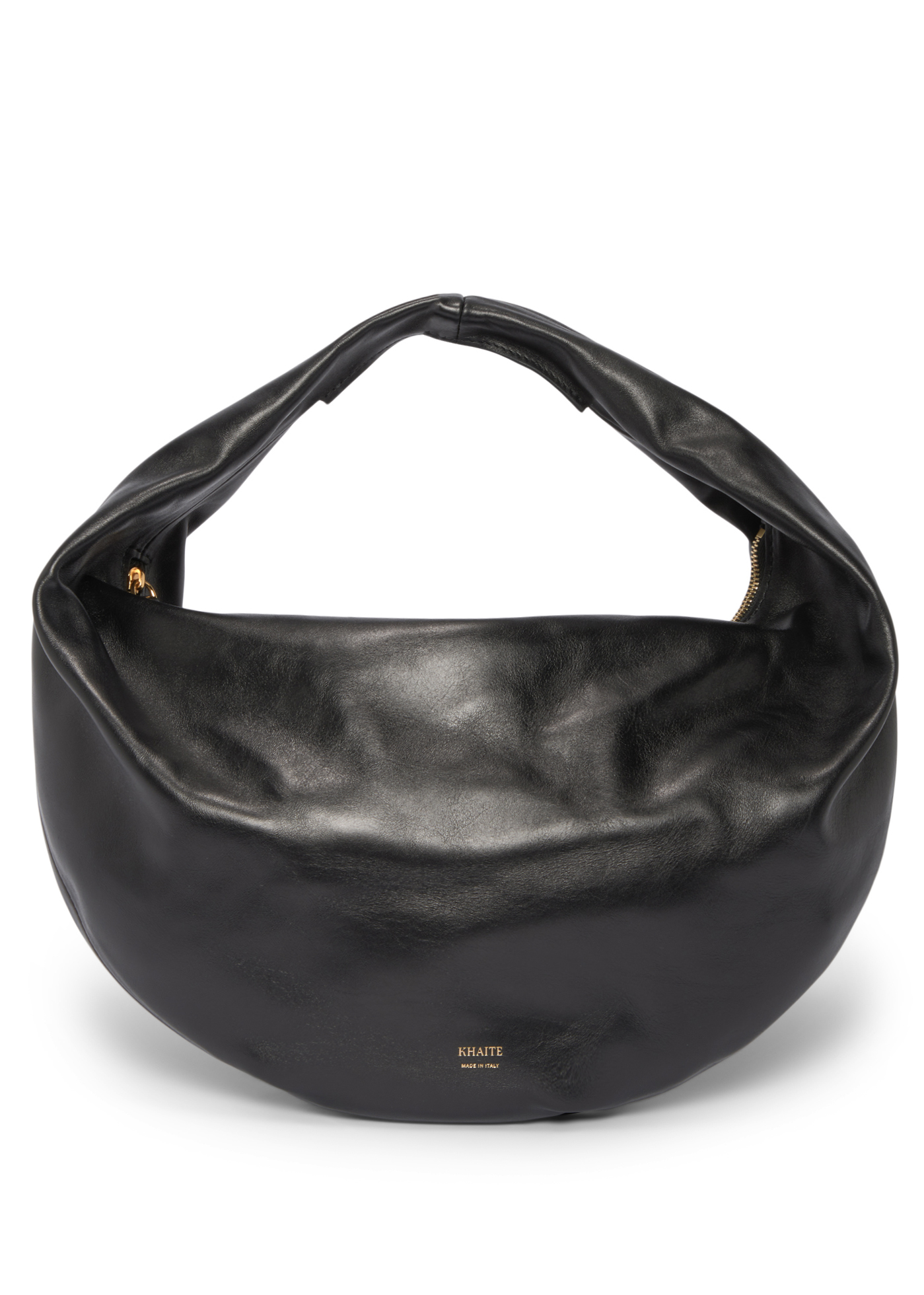 Damen Taschen Hobo Taschen und Geldbörsen Khaite Leder Mittelgroße Olivia-Hobo Handtasche in Schwarz 