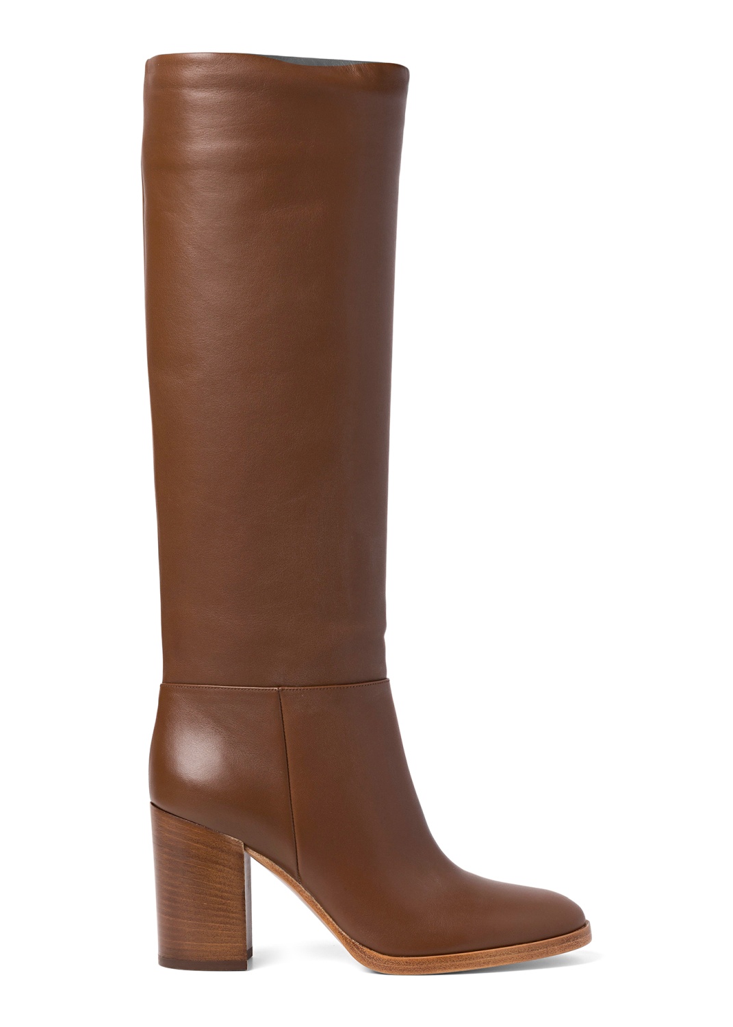 6_High Boot Nappa Stacked Heel image number 0