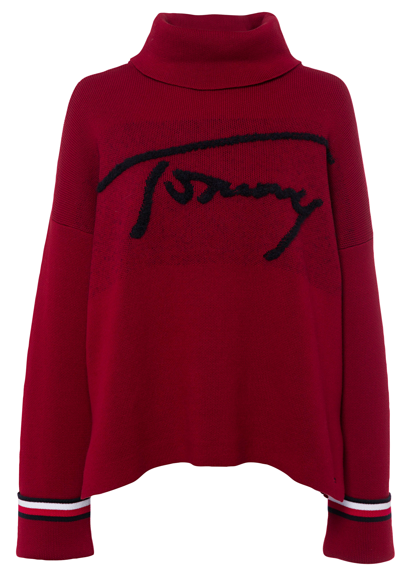 RELAXED TOMMY HIGH-NK SWEATER image number 0