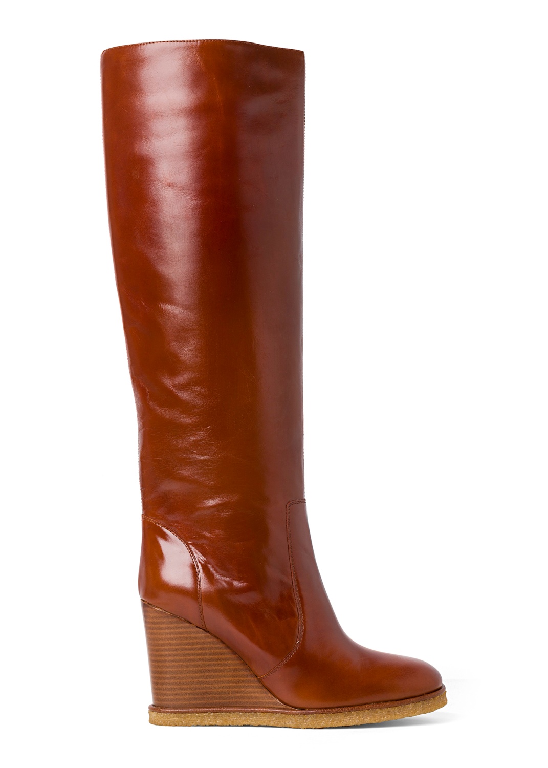 7_Wedge Boot MELONGENA Cow Leather image number 0